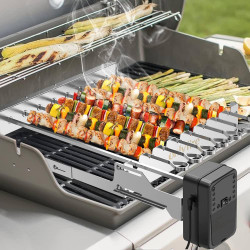 ONLY FIRE Elektryczna Łopatka do Szaszłyków ze Stali Nierdzewnej