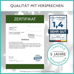 Shower Curtain Rail L Shape & U Shape – 4 w 1 System z 12 Pierścieniami