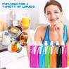 Flintronic – zestaw 6 składanych butelek sportowych 500 ml