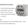 CAMWAY – Cyfrowy Przełącznik Czasowy 12V 16A z LCD i pamięcią