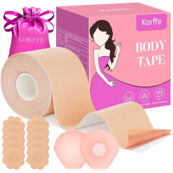 Brust Tape – Zestaw taśm modelujących biust z silikonowymi nakładkami