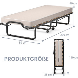 Składane łóżko COSTWAY