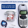Hanseo – Zestaw 4 kompatybilnych taśm etykietowych do Dymo LetraTag (91201)