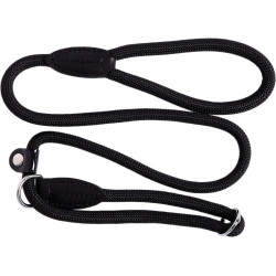 lionto – Smycz typu retriever 2w1 (smycz + obroża), 120 cm, czarna