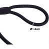 lionto – Smycz typu retriever 2w1 (smycz + obroża), 120 cm, czarna