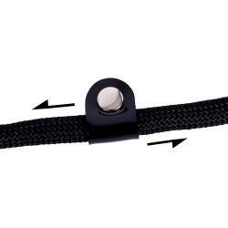 lionto – Smycz typu retriever 2w1 (smycz + obroża), 120 cm, czarna