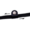 lionto – Smycz typu retriever 2w1 (smycz + obroża), 120 cm, czarna