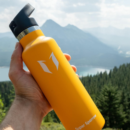 Super Sparrow – Izolowana butelka na wodę 750 ml – Zielone Jabłko