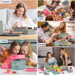WayEee Bento Box – Pojemnik śniadaniowy 2130 ml