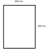 Zalena Lustro samoprzylepne do drzwi 60 x 80 cm