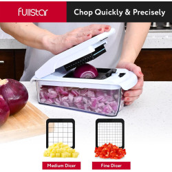 Fullstar Rozdrabniacz do warzyw i spiralizator All-in-1 – biały