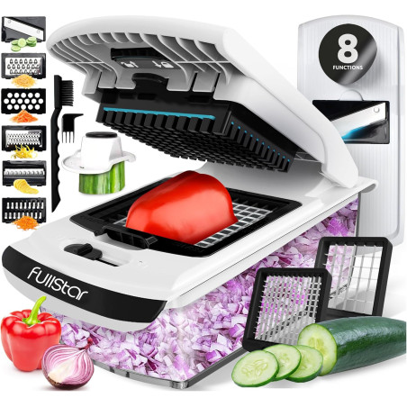 Fullstar Rozdrabniacz do warzyw i spiralizator All-in-1 – biały