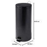 Honey-Can-Do TRS-02111 – Stylowy kosz ze stali nierdzewnej, 30L z wkładką!