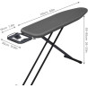 VIOFOTT Deluxe – Szeroka Deska do Prasowania 34 x 131 cm z Grubej Stali, 100% Bawełna, Składana i Regulowana