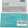Winner Medical – Zestaw 200 szt. nasączonych gazików alkoholowych 75% etanol, 4-warstwowe, bawełna 100%, 6 x 6 cm